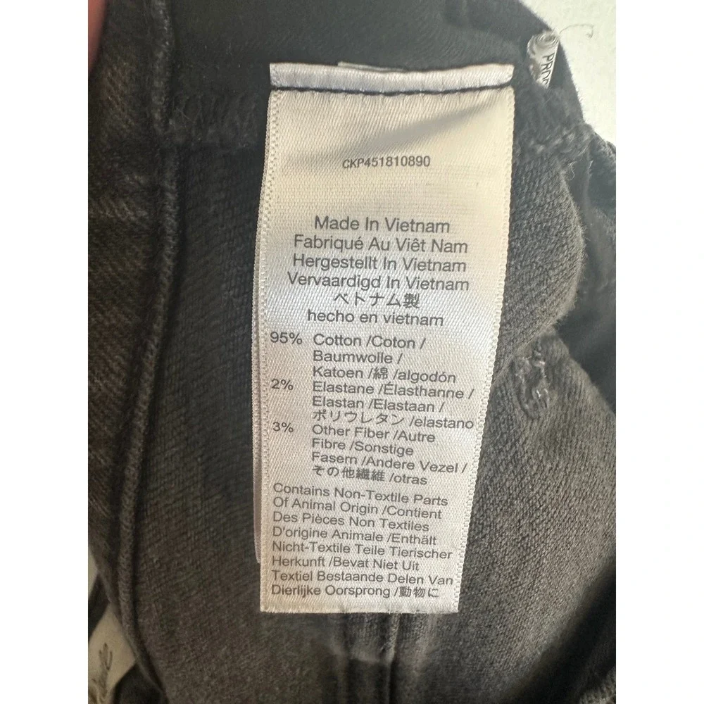 Madewell Women's Black Wash High Rise Crop Flare Jeans Size 28 P‎